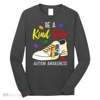 Be A Kind Sole Autism Awareness Puzzle Shoe Long Sleeve Shirt thumb 0