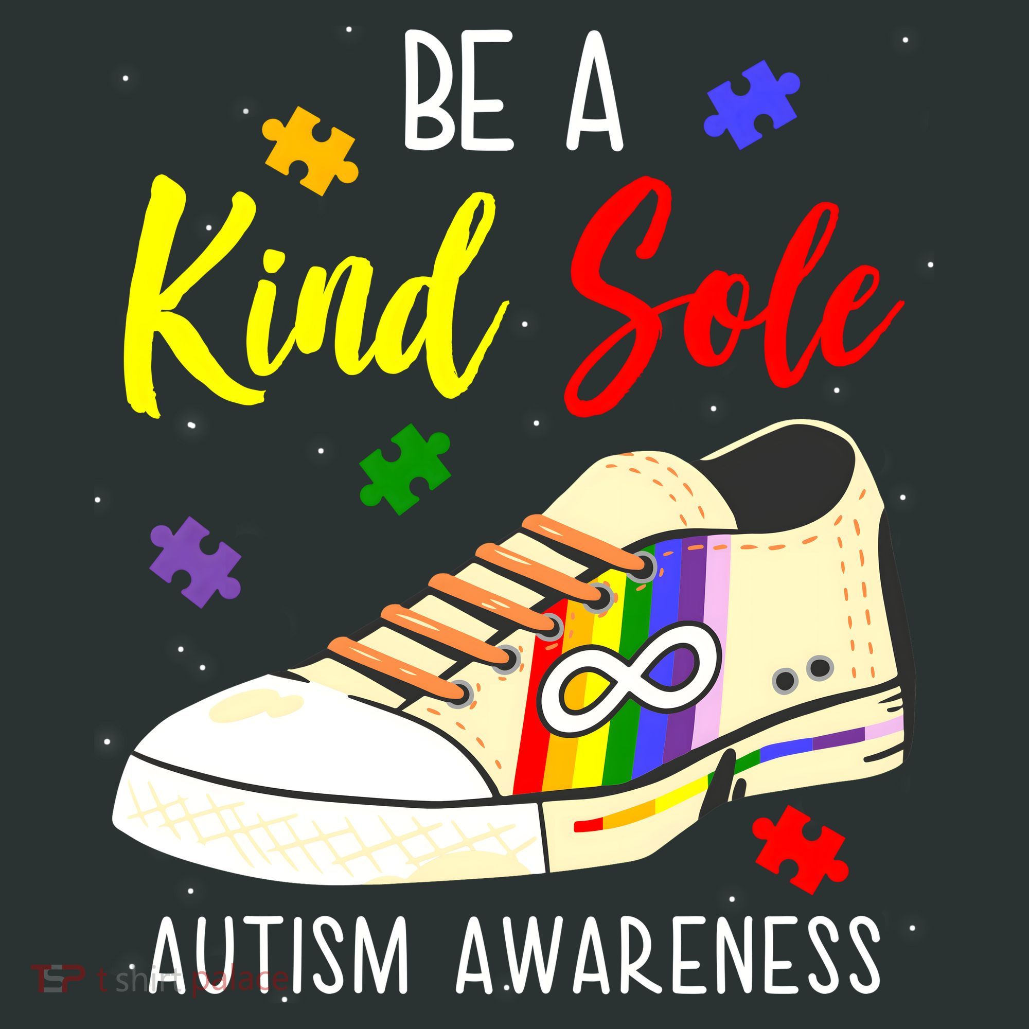 Be A Kind Sole Autism Awareness Puzzle Shoe Sweatshirt
