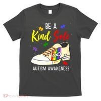 Be A Kind Sole Autism Awareness Puzzle Shoe T-Shirt thumb 0