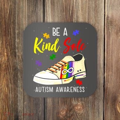 Be A Kind Sole Autism Awareness Puzzle Shoe Coaster