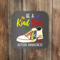 Be A Kind Sole Autism Awareness Puzzle Shoe Coaster thumb 0