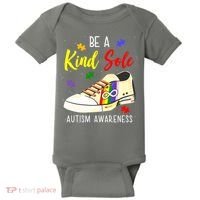 Be A Kind Sole Autism Awareness Puzzle Shoe Baby Bodysuit thumb 0