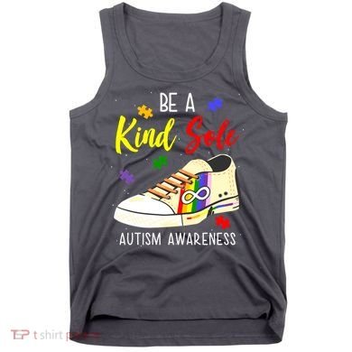 Be A Kind Sole Autism Awareness Puzzle Shoe Tank Top