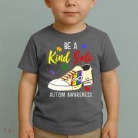 Be A Kind Sole Autism Awareness Puzzle Shoe Toddler T-Shirt thumb 2