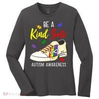 Be A Kind Sole Autism Awareness Puzzle Shoe Women's Long Sleeve Shirt thumb 0