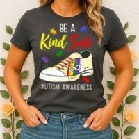 Be A Kind Sole Autism Awareness Puzzle Shoe Women's T-Shirt thumb 2
