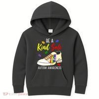 Be A Kind Sole Autism Awareness Puzzle Shoe Kids Hoodie thumb 0