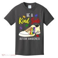 Be A Kind Sole Autism Awareness Puzzle Shoe Kids T-Shirt thumb 0
