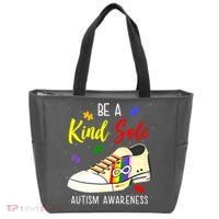 Be A Kind Sole Autism Awareness Puzzle Shoe Tote Bag thumb 0