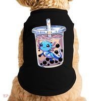 Boba Axolotl Kawaii Axolotl Bubble Tea Boba Doggie Tank thumb 0
