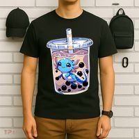 Boba Axolotl Kawaii Axolotl Bubble Tea Boba T-Shirt thumb 6