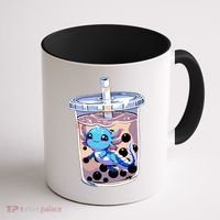 Boba Axolotl Kawaii Axolotl Bubble Tea Boba Coffee Mug thumb 1