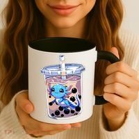 Boba Axolotl Kawaii Axolotl Bubble Tea Boba Coffee Mug thumb 3