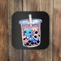 Boba Axolotl Kawaii Axolotl Bubble Tea Boba Coaster thumb 0
