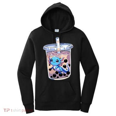 Boba Axolotl Kawaii Axolotl Bubble Tea Boba Women's Hoodie