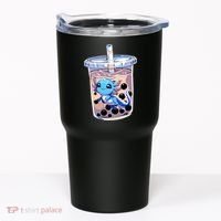 Boba Axolotl Kawaii Axolotl Bubble Tea Boba Tumbler thumb 0