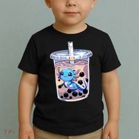 Boba Axolotl Kawaii Axolotl Bubble Tea Boba Toddler T-Shirt thumb 2