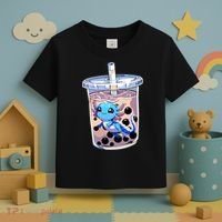 Boba Axolotl Kawaii Axolotl Bubble Tea Boba Toddler T-Shirt thumb 3