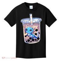 Boba Axolotl Kawaii Axolotl Bubble Tea Boba Kids T-Shirt thumb 0