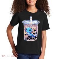 Boba Axolotl Kawaii Axolotl Bubble Tea Boba Kids T-Shirt thumb 2