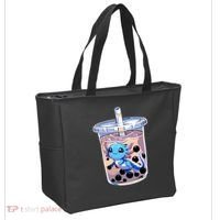 Boba Axolotl Kawaii Axolotl Bubble Tea Boba Tote Bag thumb 2