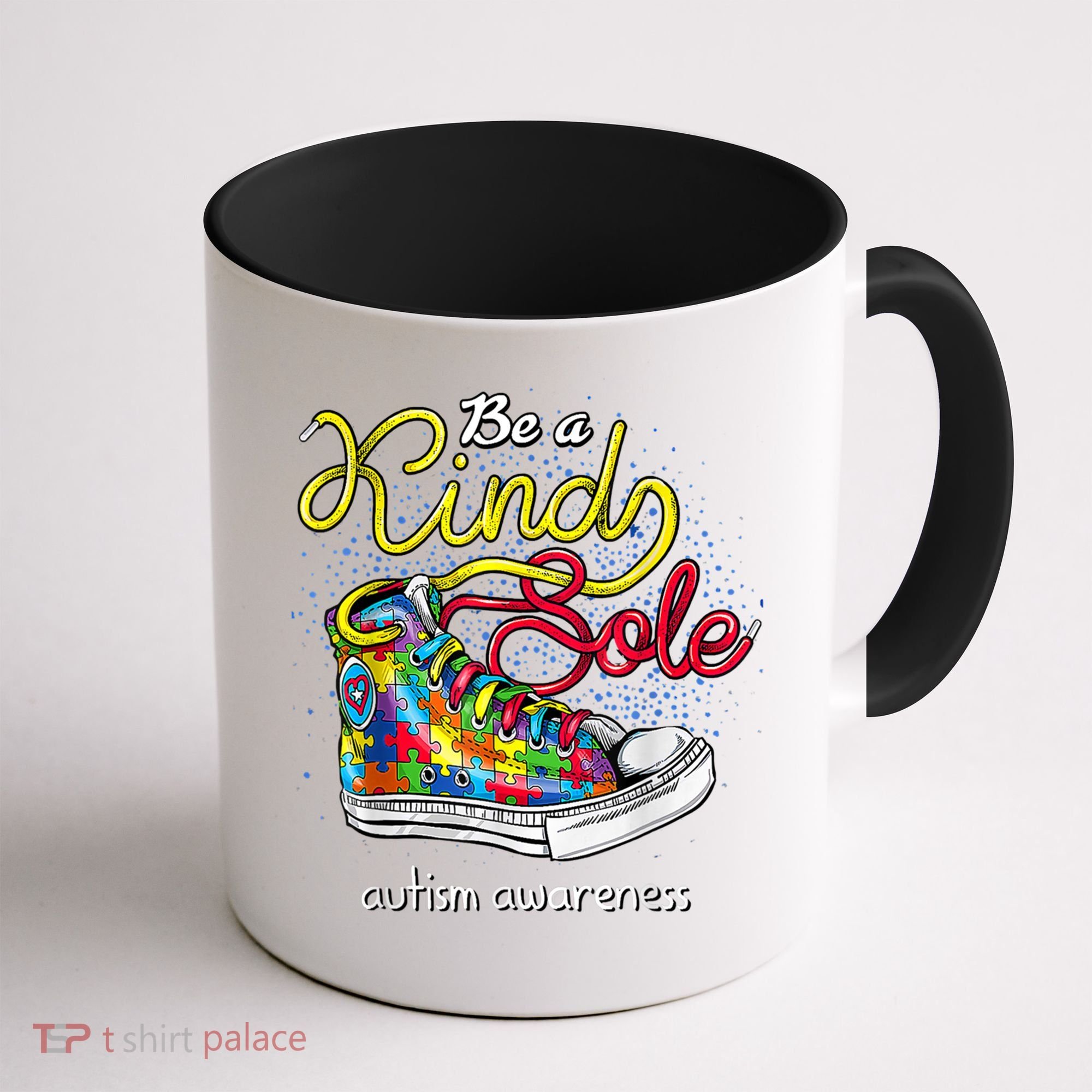Be A Kind Sole Autism Awareness Puzzle Shoes Be Kind Cool Gift Coffee Mug