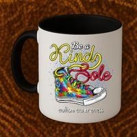 Be A Kind Sole Autism Awareness Puzzle Shoes Be Kind Cool Gift Coffee Mug thumb 2