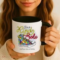 Be A Kind Sole Autism Awareness Puzzle Shoes Be Kind Cool Gift Coffee Mug thumb 3