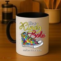 Be A Kind Sole Autism Awareness Puzzle Shoes Be Kind Cool Gift Coffee Mug thumb 4