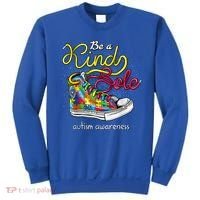 Be A Kind Sole Autism Awareness Puzzle Shoes Be Kind Cool Gift Sweatshirt thumb 0