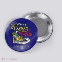 Be A Kind Sole Autism Awareness Puzzle Shoes Be Kind Cool Gift Button thumb 0