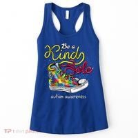 Be A Kind Sole Autism Awareness Puzzle Shoes Be Kind Cool Gift Women's Tank Top thumb 0