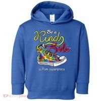 Be A Kind Sole Autism Awareness Puzzle Shoes Be Kind Cool Gift Toddler Hoodie thumb 0