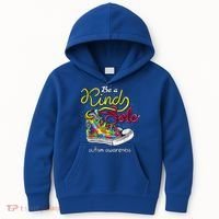Be A Kind Sole Autism Awareness Puzzle Shoes Be Kind Cool Gift Kids Hoodie thumb 0