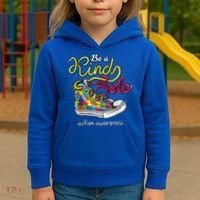 Be A Kind Sole Autism Awareness Puzzle Shoes Be Kind Cool Gift Kids Hoodie thumb 3