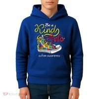 Be A Kind Sole Autism Awareness Puzzle Shoes Be Kind Cool Gift Kids Hoodie thumb 4