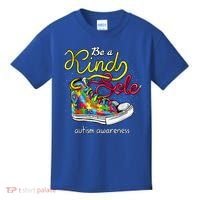 Be A Kind Sole Autism Awareness Puzzle Shoes Be Kind Cool Gift Kids T-Shirt thumb 0