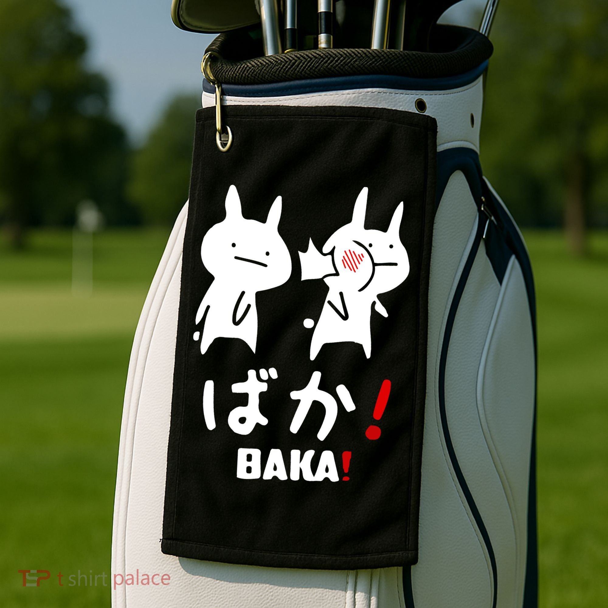 Baka Cute Anime Japanese Word Golf Towel