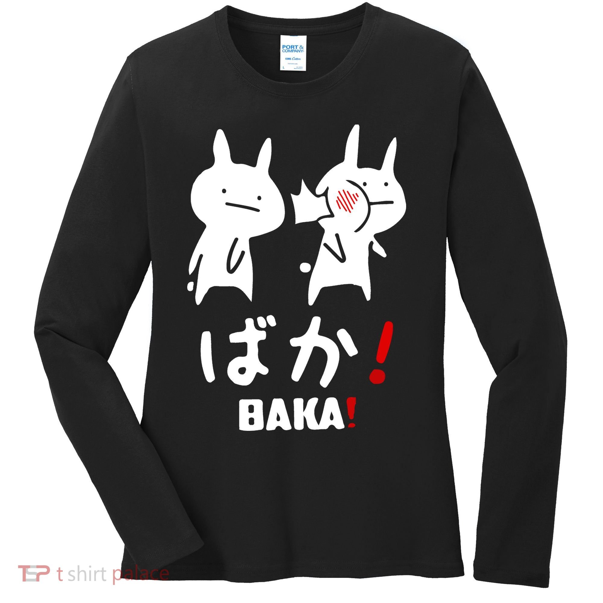 Baka Cute Anime Japanese Word Women's Long Sleeve Shirt
