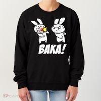 Baka! Rabbit Slap Funny Anime Women's Sweatshirt thumb 0