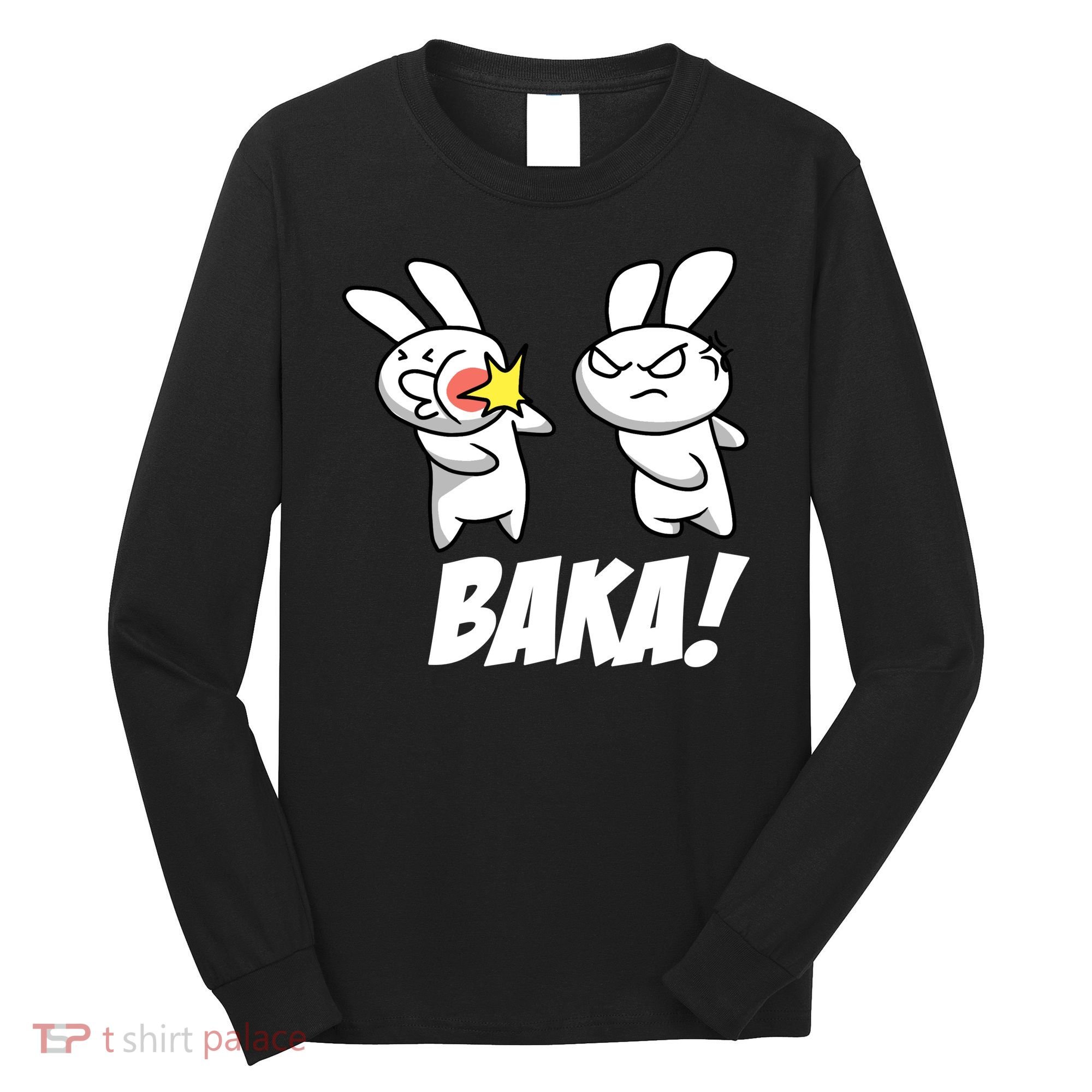 Baka! Rabbit Slap Funny Anime Long Sleeve Shirt