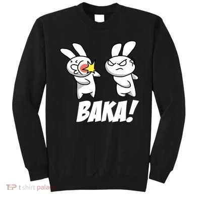 Baka! Rabbit Slap Funny Anime Sweatshirt
