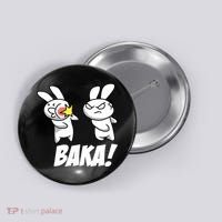 Baka! Rabbit Slap Funny Anime Button thumb 0