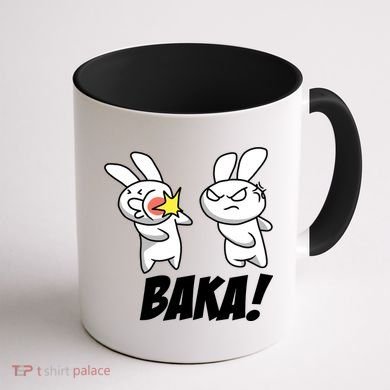 Baka! Rabbit Slap Funny Anime Coffee Mug back