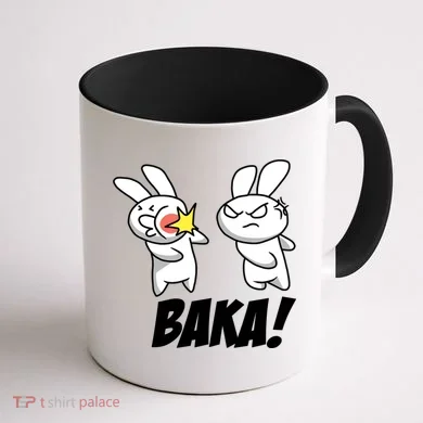 Baka! Rabbit Slap Funny Anime Coffee Mug back