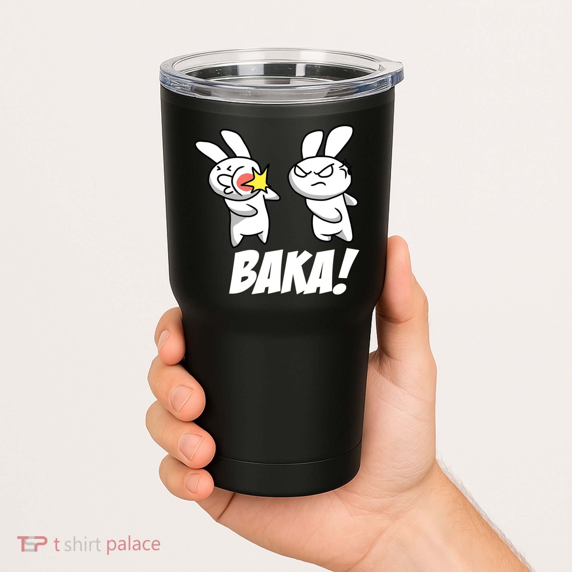 Baka! Rabbit Slap Funny Anime Tumbler