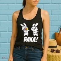 Baka! Rabbit Slap Funny Anime Women's Tank Top thumb 2