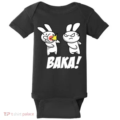 Baka! Rabbit Slap Funny Anime Baby Bodysuit