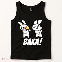 Baka! Rabbit Slap Funny Anime Tank Top thumb 2