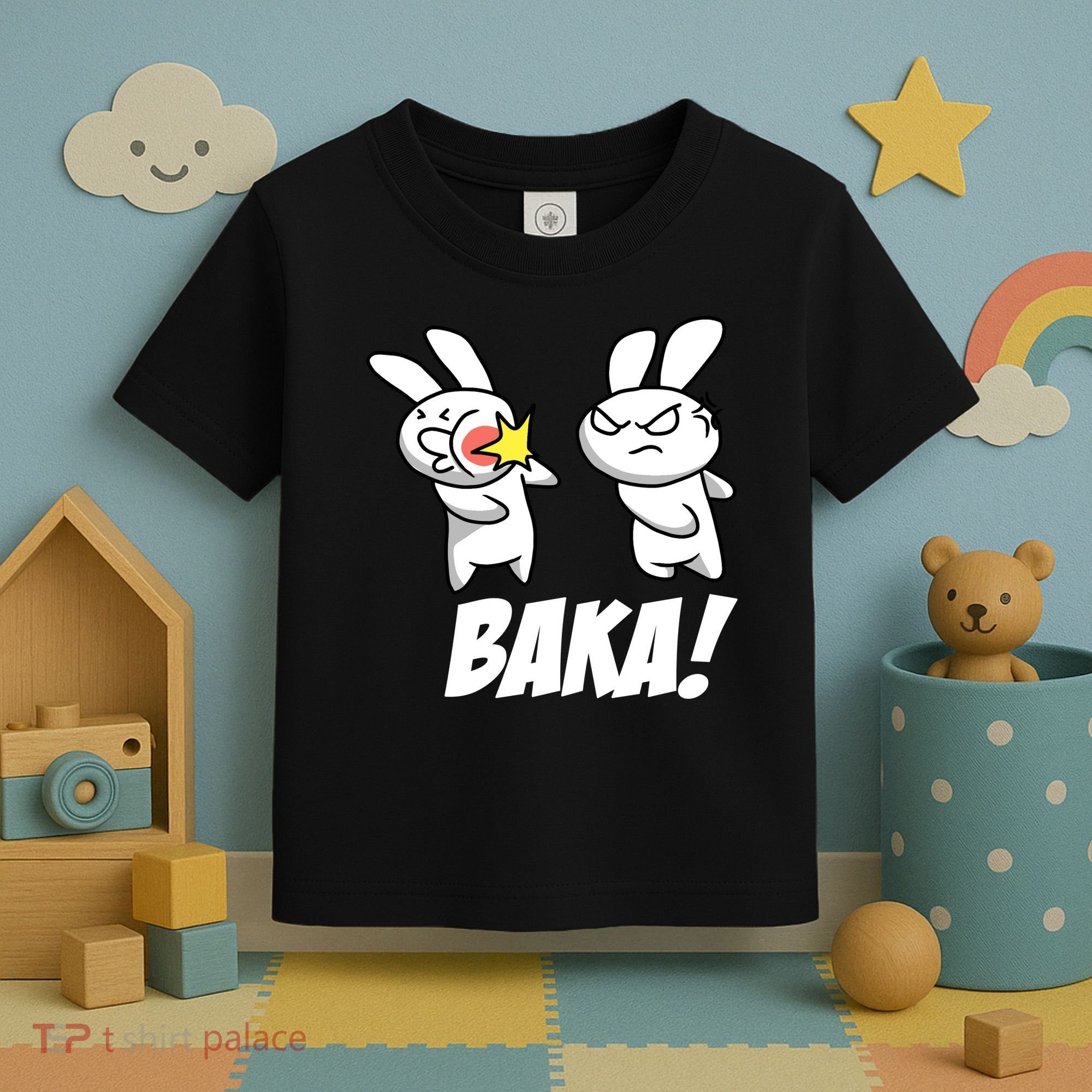 Baka! Rabbit Slap Funny Anime Toddler T-Shirt